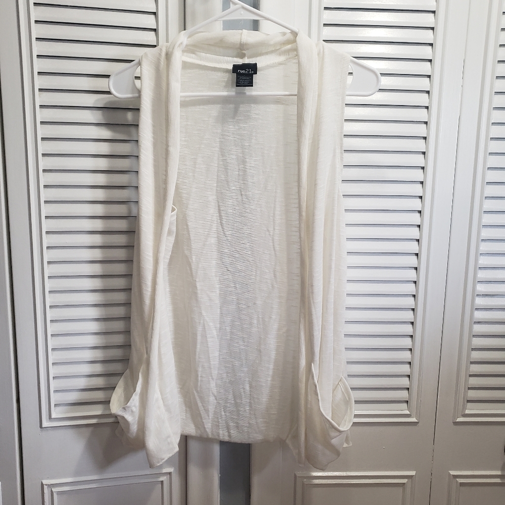 No sleeve cardigan